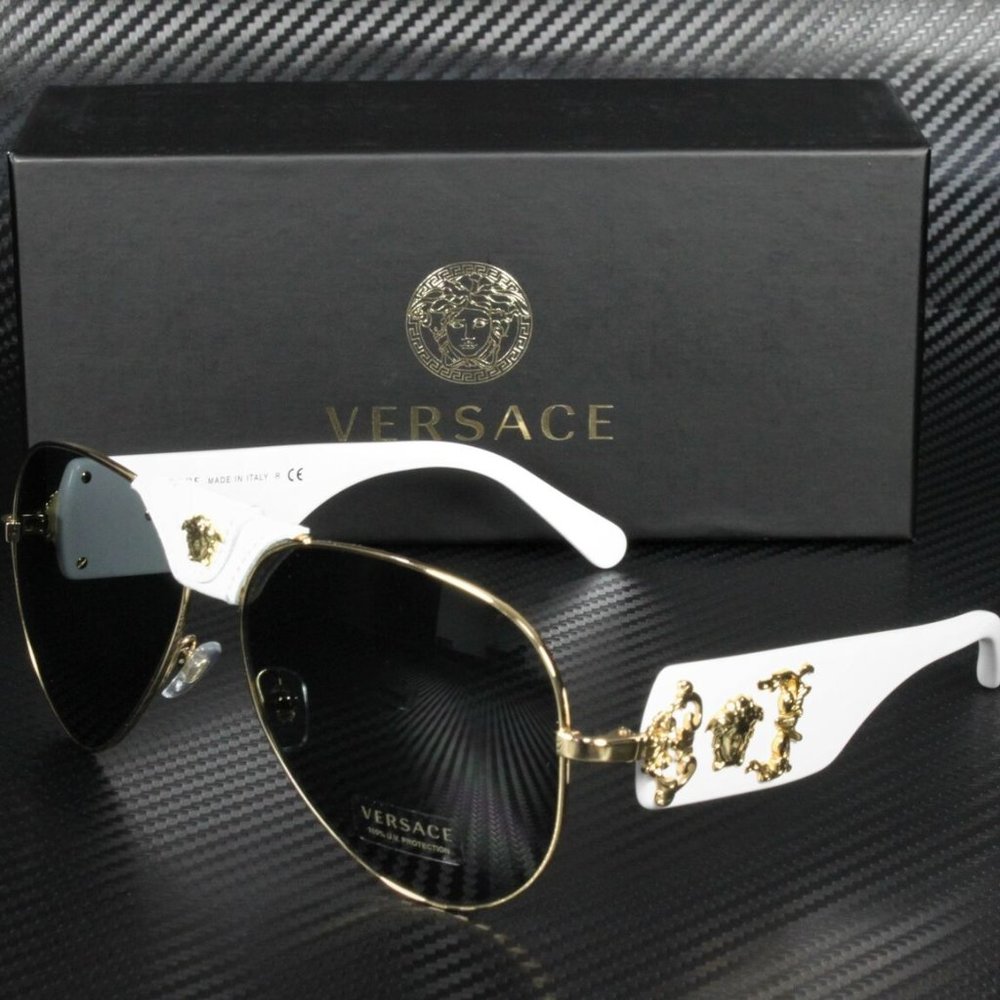 Versace Gold 62mm Men's Sunglasses